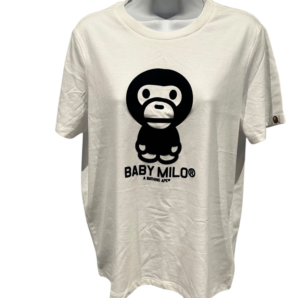 Bape A Bathing Ape Baby Milo Tee White Size XL NWOT